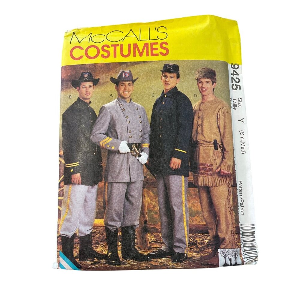 90s McCalls 9425 Civil War and Frontiersman Pattern Size Small-Medium 1998 UNCUT